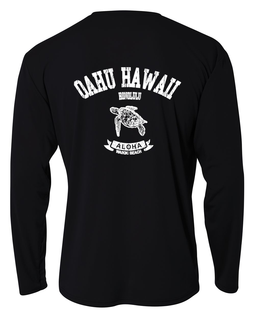 Oahu Turtle Adult Athletic Long Sleeve