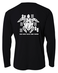 Tribal Turtle Adult Athletic Long Sleeve