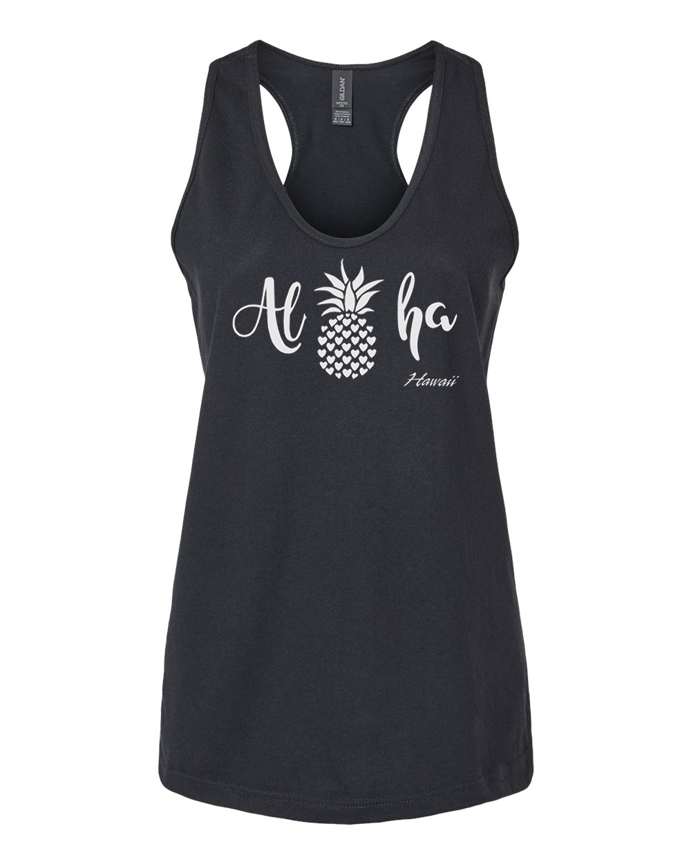 Women's Racerback Tank - White Ink