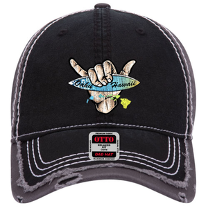 Shaka Surfboard Distressed Dad Cap