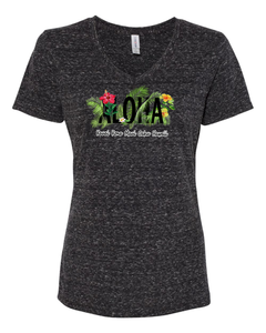 Tropical Aloha V-Neck