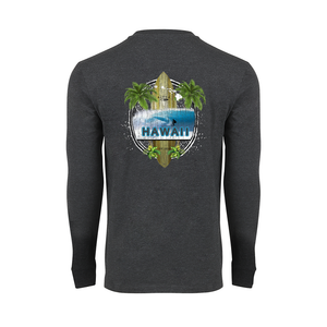 Island Surfboard Long Sleeve Cotton Tee