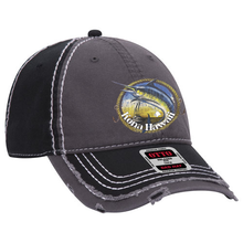 Load image into Gallery viewer, Marine Fish Distressed Dad Cap
