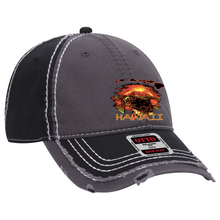 Load image into Gallery viewer, Volcanic Turtle Distressed Dad Cap
