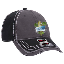 Load image into Gallery viewer, Island Surfboard Distressed Dad Cap
