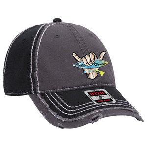 Shaka Surfboard Distressed Dad Cap