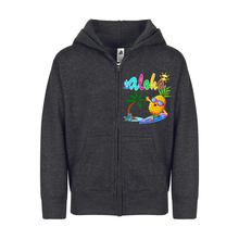 Load image into Gallery viewer, Surfing Pineapple Youth Zipper Hoodie
