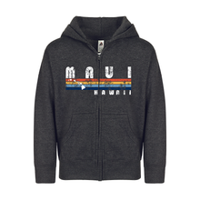 Load image into Gallery viewer, Rainbow Stripe Youth Zipper Hoodie
