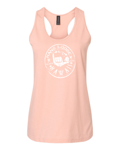 Women's Racerback Tank - White Ink