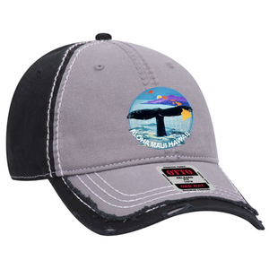 Whale Tail Distressed Dad Cap