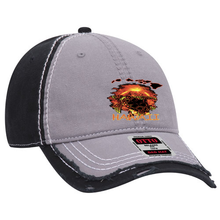 Load image into Gallery viewer, Volcanic Turtle Distressed Dad Cap
