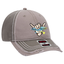 Load image into Gallery viewer, Shaka Surfboard Distressed Dad Cap
