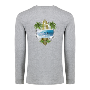 Island Surfboard Long Sleeve Cotton Tee