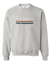 Load image into Gallery viewer, Rainbow Hawaii Embroidery Adult Crewneck
