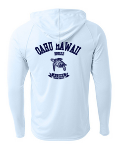 Oahu Turtle Adult Athletic Hoodie