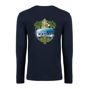 Island Surfboard Long Sleeve Cotton Tee