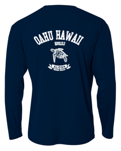 Oahu Turtle Adult Athletic Long Sleeve