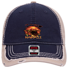 Load image into Gallery viewer, Volcanic Turtle Distressed Dad Cap
