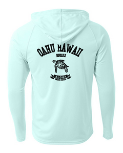 Oahu Turtle Adult Athletic Hoodie