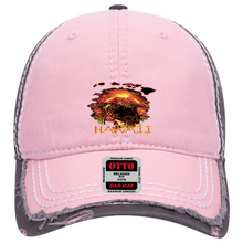 Load image into Gallery viewer, Volcanic Turtle Distressed Dad Cap
