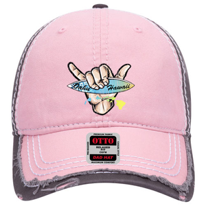 Shaka Surfboard Distressed Dad Cap