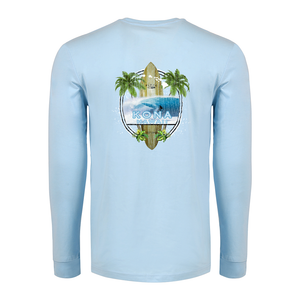 Island Surfboard Long Sleeve Cotton Tee