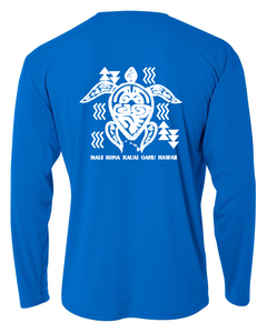 Tribal Turtle Adult Athletic Long Sleeve