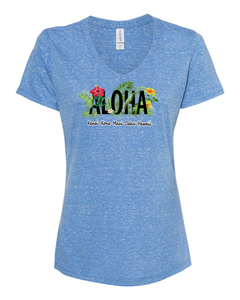 Tropical Aloha V-Neck