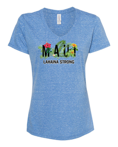 Tropical Maui Strong V-Neck