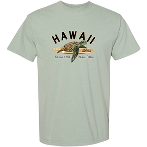 Hawaii Surfboard Turtle Value Tee