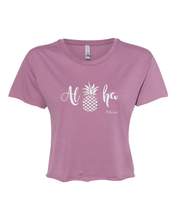 Load image into Gallery viewer, Aloha Pineapple Cropped Tee
