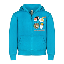 Load image into Gallery viewer, Island Foods Youth Zipper Hoodie
