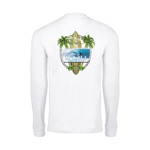 Island Surfboard Long Sleeve Cotton Tee