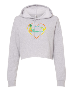 Pineapple Heart Cropped Hoodie