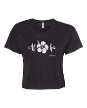 Load image into Gallery viewer, Aloha Hibiscus Cropped Tee
