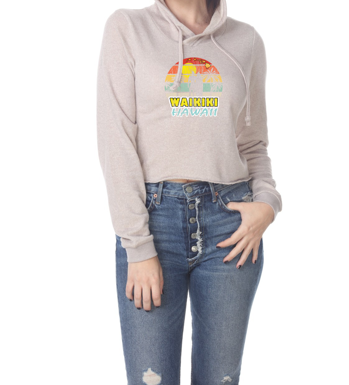 Surfer Cropped Hoodie