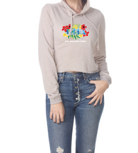 Load image into Gallery viewer, Floral Aloha Cropped Hoodie
