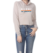 Load image into Gallery viewer, Rainbow Stripe Cropped Hoodie
