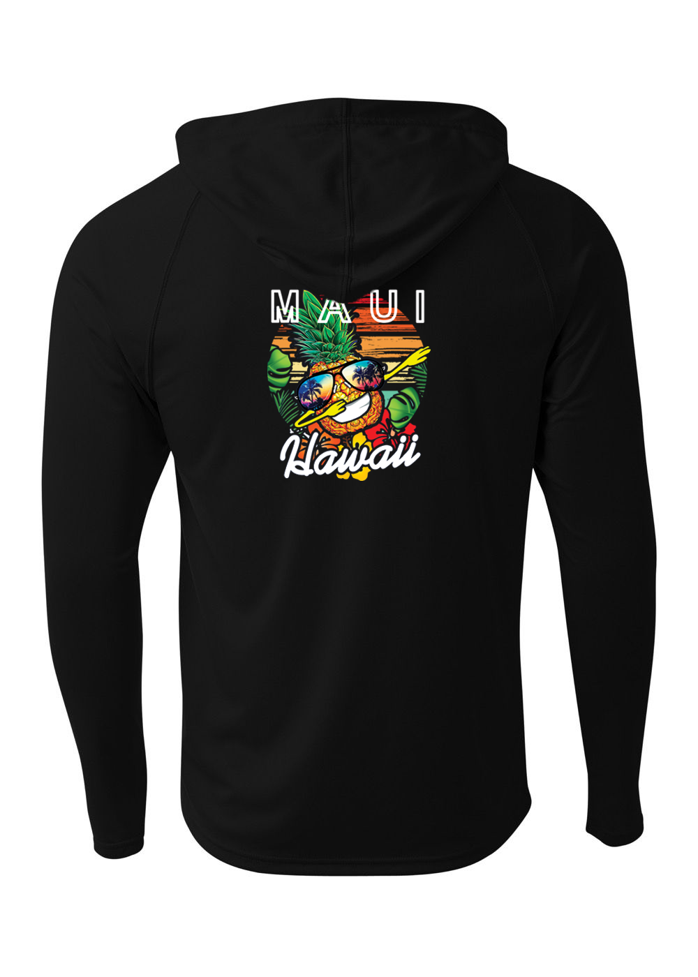 Rainbow Pineapple Adult Athletic Hoodie