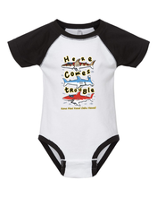 Load image into Gallery viewer, Shark Trouble Onesie
