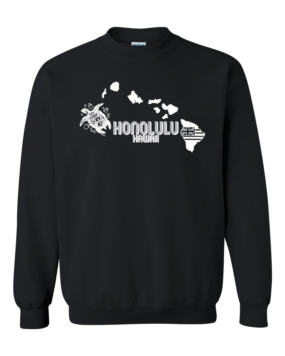 Hawaiian Map Adult Crewneck