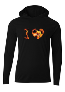 I Heart Hawaii Adult Athletic Hoodie