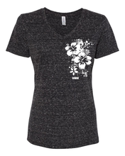 Load image into Gallery viewer, Vertical Hibiscus V-Neck
