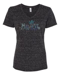 Rhinestone Hawaii V-Neck