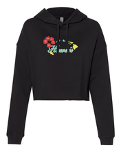 Load image into Gallery viewer, Hawaii Hibiscus Cropped Hoodie
