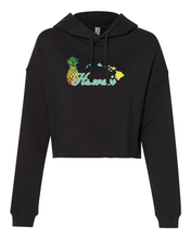 Load image into Gallery viewer, Hawaii Pineapple Cropped Hoodie
