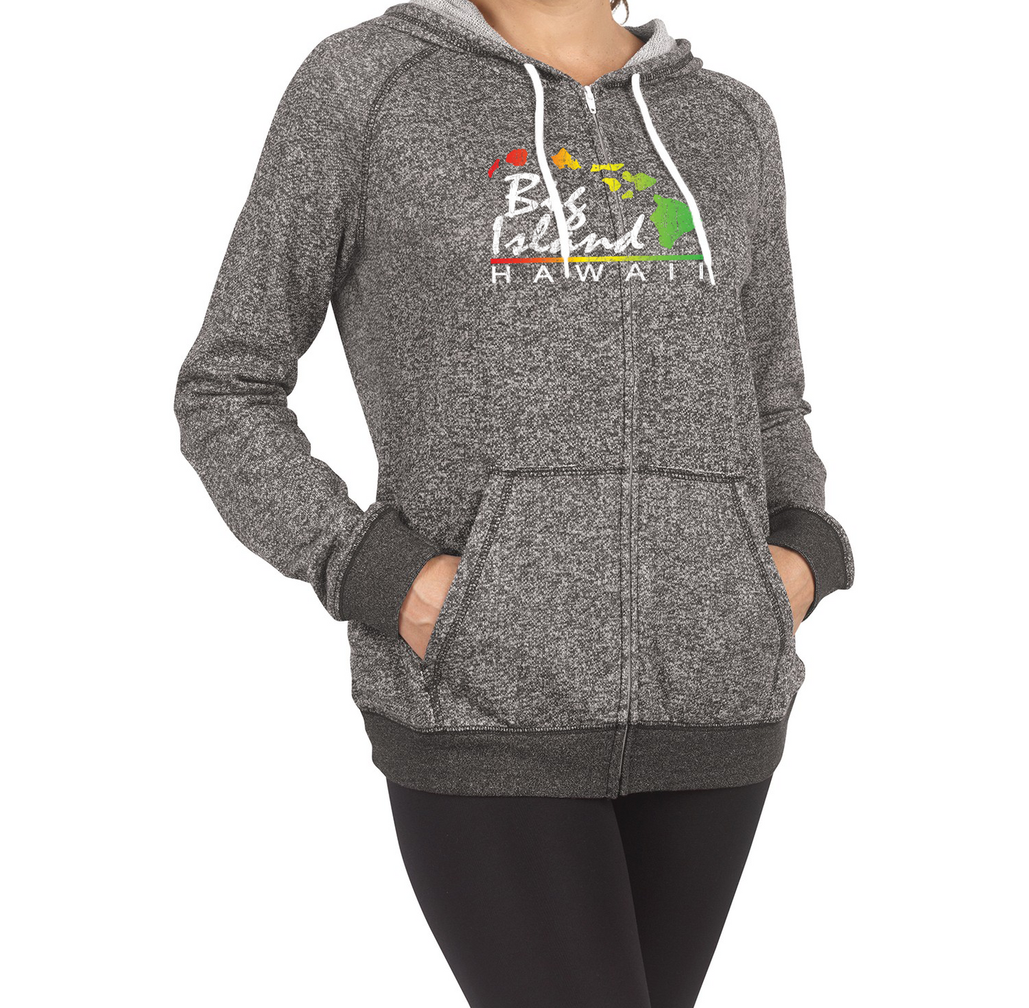 Rainbow Island Zip Hoodie