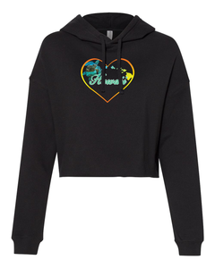 Turtle Heart Cropped Hoodie