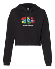 Load image into Gallery viewer, Floral Aloha Cropped Hoodie
