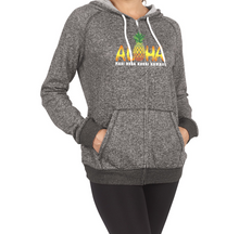 Load image into Gallery viewer, Aloha Pineapple Zip Hoodie
